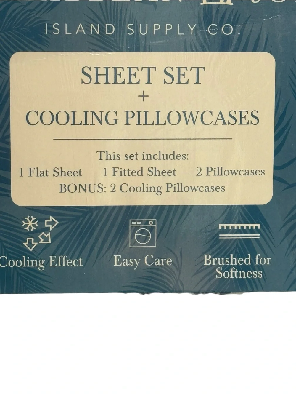 Caribbean Joe King 6-Piece Sheet Set Cooling Pillowcases New lOriginal Packaging